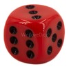 WeLoveBeads W6 Cube (16 mm) in Red/Black Dots - Made