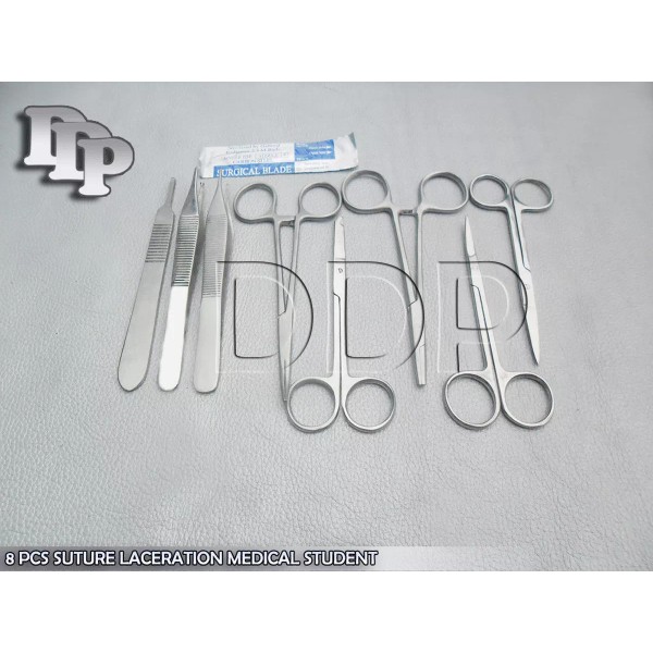 DDP 8 PCS SUTURE MEDICAL STUDENT SURGICAL INSTRUMENTS SET KIT+5