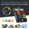 Costcom 12 Way Blade Fuse Auto Block Box Holder Indicator