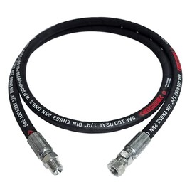 1/4 Hydraulic Hose with 1/4inch JIC 37° Female X 1/4" NPTF Male Hydraulic Hose Fittings (24inch)