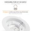 SSC-LUXon RX-3 Recessed Frame Ceiling Spotlight White Round - Recessed