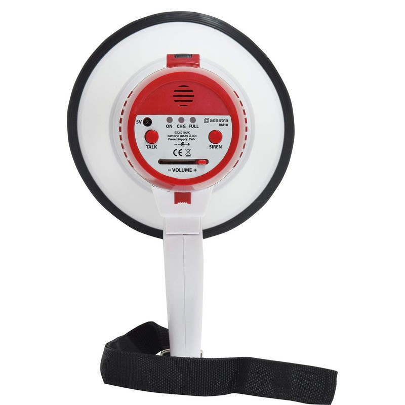 Adastra | Rechargable Megaphone With Foldable Handle & Wrist Strap