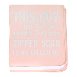 CafePress Heart Surgery Survivor Bypass Scars R Baby Blanket, Super Soft Newborn Swaddle