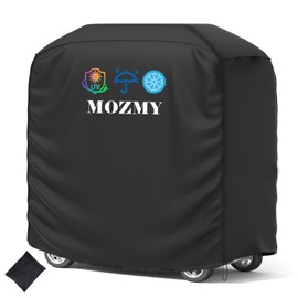 MOZMY Barbecue Cover Weatherproof 420D Oxford Fabric Grill Cover, Waterproof, Dustproof and Windproof Grill Cover for Outdoor Use, for Weber, Char Broil, Nexgrill, 117 x 66 x 117 cm