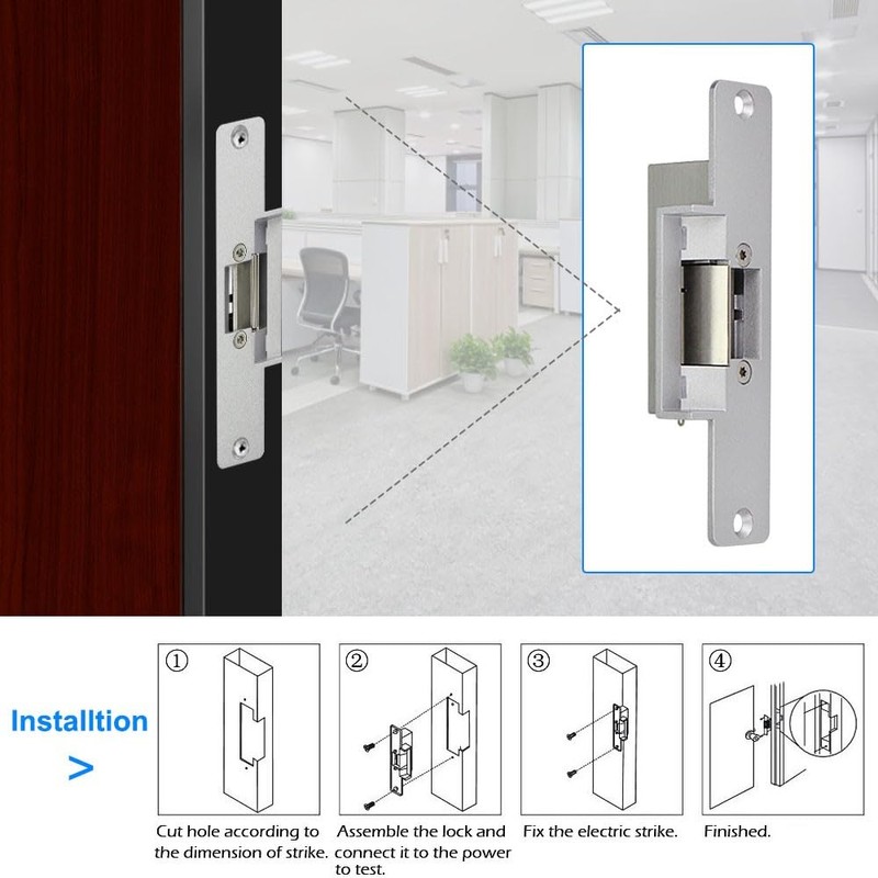 YiToo WiFi Tuya Access Control Fail-Safe Electric Strike Door Lock