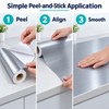 Brushed Silver Stainless Steel-Look Contact Paper, 15.75-Inch Wide Peel &