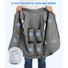 Foiueyga Men's Cooling Vest with 24 Ice Packs Lightweight Outdoor