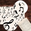 Nepnuser Linen Musical Notes Table Runner Music Event Birthday Party