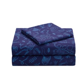 Morgan Home Smarts & Crafts Children's Everyday Super Soft Sheet Set Soft, Microfiber Woven, Colorful Prints for Girls and Boys (Dinosaur Dig, Full)