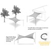 15' x 15' x 15' Sun Shade Sail, Triangle Waterproof
