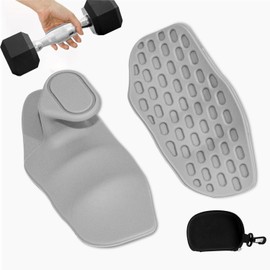 トレーニンググローブ メンズ レディース 滑り止め パワーグリップ 筋トレ用 手首保護付き ダンベル デッドリフト ジム用 左右セット (グレー)