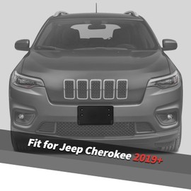 Jimen Fit for Jeep Cherokee 2019-2023, License Holder Mount Bracket Number Plate Frame