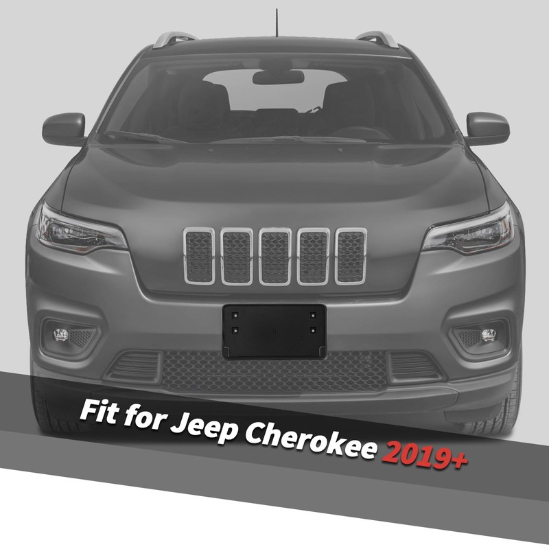 Jimen Fit for Jeep Cherokee 2019-2023, License Holder Mount Bracket