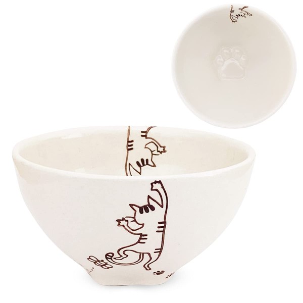 J-kitchens 180559 Kobosho Sho~ Meat Bowl Rice Bowl, Tiger, Cat,