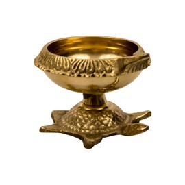 Spillbox Traditional handicrafted Brass Kuber Tortoise Diya | Kuber Oil Lamp| Kuber Deepak Diya | Kuber Deep | Kuber Diya with Tortoise | Pooja Diya | Puja Kuber Deep- Vasthu Deep (Small)