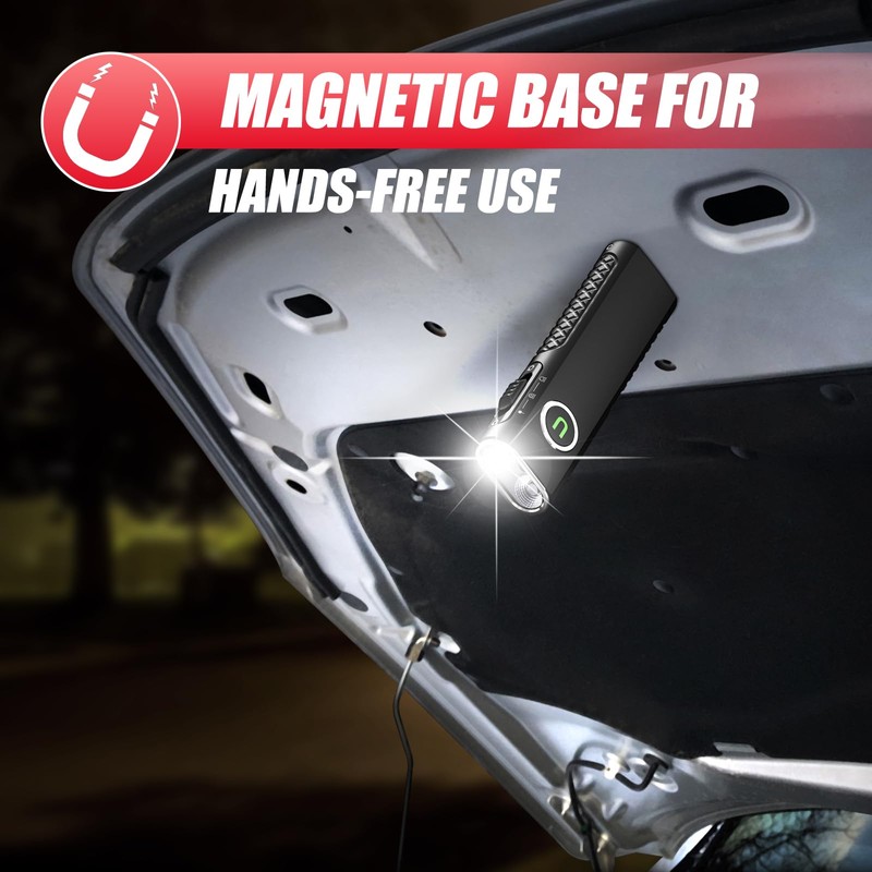 ULTRAFIRE Flat EDC Flashlight with White Light, UV and Red