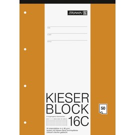 Brunnen 1042926 Kieser Pad Line Style 23 (A4, 50 Sheets, Diamond, 80 g/m², Perforated)