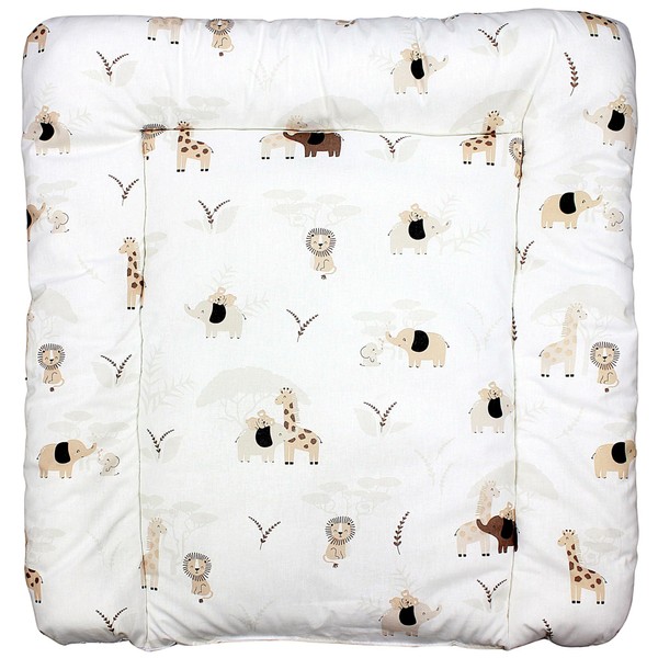 TupTam Baby Changing Mat with Cotton Cover Patterned Savannah Beige
