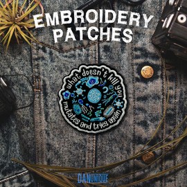 What Doesn't Kill You Mutates and Tries Again Patch 3" Funny Science, Microbiology Embroidered Patches, Psychology Iron On Embroidery Patch for Clothes, Hat, Uniform DIY Sew On Patch Gifts 3 Inches
