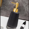XUTONG Matte Black Soap Dispenser， for Bathroom and Kitchen, Refillable