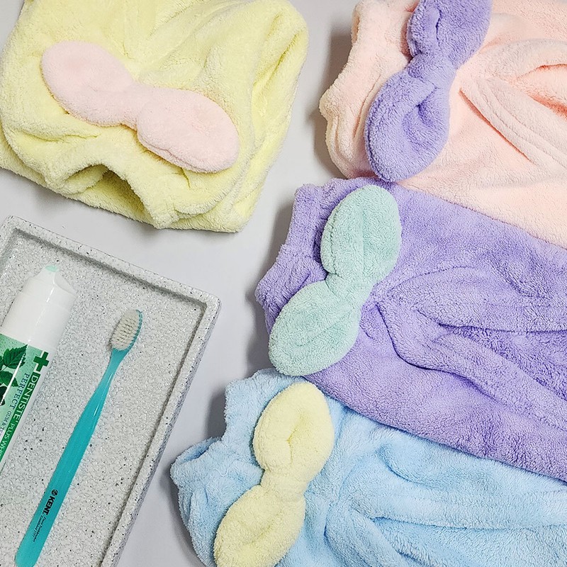 Cellritem Partners Hair Drying Ribbon Dry Hair Cap Hair Towel