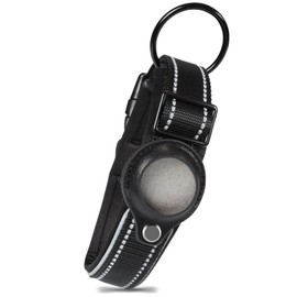 Collar de Perro Reflectante, Acolchado Forro de Neopreno Collar para Gatos y Perros, etc, Hebilla Ajustable Collar de Seguridad, Collar de Nylon para Perros Pequeños Medianos Grandes(Negro XL)