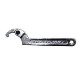 HFS(R) Hook Wrench 0.7 - 2.0 inches (19 - 51 mm) Adjustable, Small, C Spanner, Car Adjustment, Ring Nut, Tighten, Loose, Lock Nut Suspension, Repair, Flexible Hook Spanner