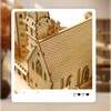 Cuteefun 3D Puzzle Wooden Castle Model Kit, DIY Wooden Crafts