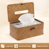DelSol Tissue Box, Seagrass Woven Facial Tissue Dispenser, Box Cover