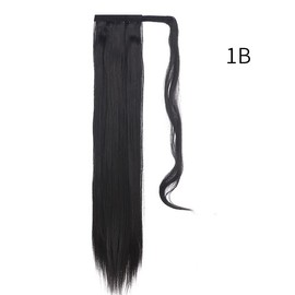 Coleta Postiza Lacia SARLA 22inch Cola de Caballo Resistente al Calor (1B-NEGRO), 1.0 unidad