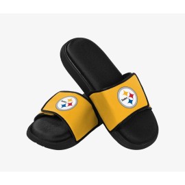 FOCO  "FOCO Pittsburgh Steelers Foam Sport Slide, Size 7/8, Comfortable Footwear"