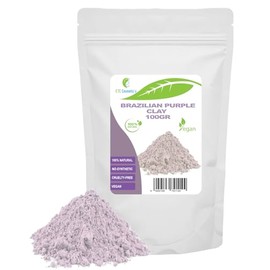 Brazilian Purple Clay (Brazilian Purple Clay) - 100g - DIY Face Masks, Body Masks, Hair Masks, Gentle Scrubs and Scrubs, Soap Making, Anti-Ageing and Skin Tightening, Natural