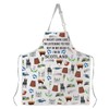 MYSOMY Scottish Apron for Women Scotland Kitchen Apron with Pockets
