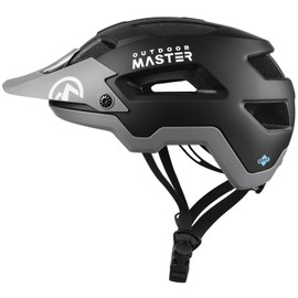 OutdoorMaster ERT Helmets for Adults - Mountain Bike Helmet Adults Men Women - Easy Adjust, Breathable, Lightweight MTB Helmet - Matte Black，Large