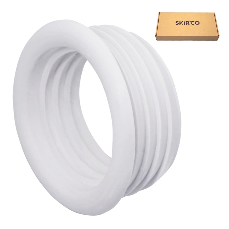 SKIR'CO Pack of 5 White 50 x 40 mm Rubber