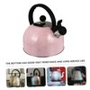 iplusmile 1pc Stainless Steel Whistling Kettle with Heat-Insulated Handle Water