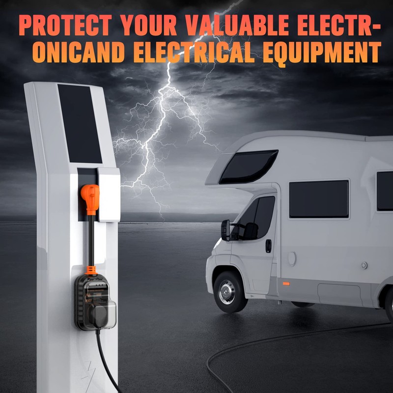 GEARGO RV Surge Protectors 30 Amp RV Circuit Analyzer, [𝟐𝟎𝟐𝟓