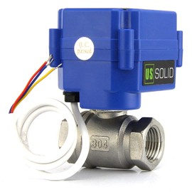 U.S. Solid motor ball valve, 9-24 V, 3 wires.