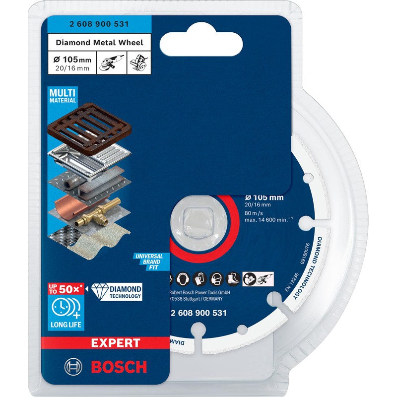 Bosch Professional 1x Expert Diamond Metal Wheel Cutting Disc (for