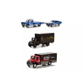 GREENLIGHT HEAVY DUTY TRUCKS SERIES 24 DIECAST CAR SET - 6 1/64 DIECAST CARS