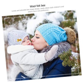 DOITOOL 15pcs Wool Felt Bee Costume Accessories for DIY Crafts Clothing Decoration for Parties and Rooms Durable and Reusable Fluffy Design for Creative Fun