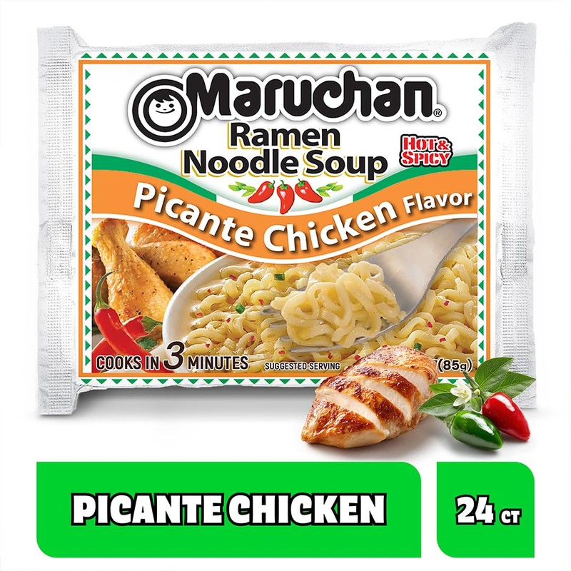 Maruchan Ramen Picante Chicken, Instant Ramen Noodles, Ready to Eat