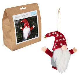 Crafty Capers Christmas Gonk | Complete Needle Felting Kit | Hanging Tree Ornament
