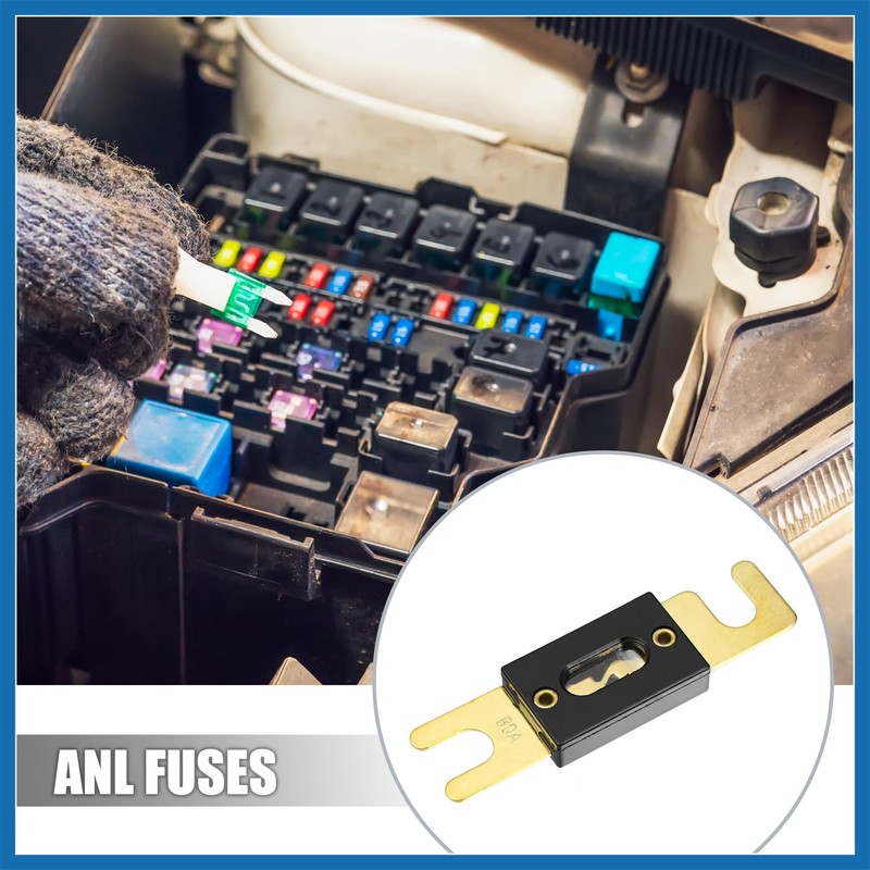 A ABSOPRO 2pcs Fuse Replacement 80A ANL Fuses Car Audio