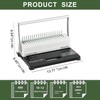 HOUYEE Manual Comb Binding Machine,19 Holes, 450 Sheets,Paper Punch Comb