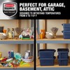 Rubbermaid Roughneck Storage Totes 3 Gallons, Durable Stackable Containers, Great