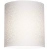 White Tall Linen Large Drum Lamp Shade 14" Top x