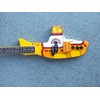 RGM624 Yellow Submarine Beatles Miniature Guitar Including leather guitar strap