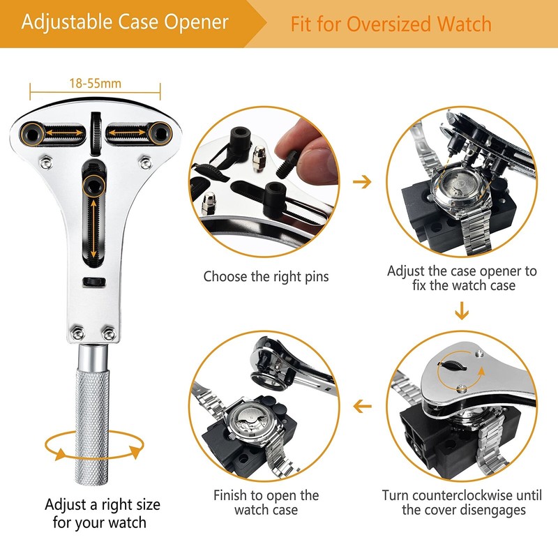 EasyTime Watch Repair Kit 149 Pcs Watch Adjustment Tool Kit