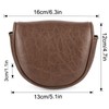 Golf Mallet Putter Covers, Magnetic Closure Brown Premium Leather Mallet